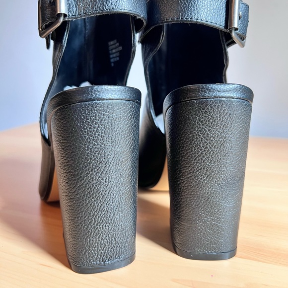 NWOT Steve Madden “talento” leather 4”chunky heel SIZE 6.5M - Picture 3 of 8